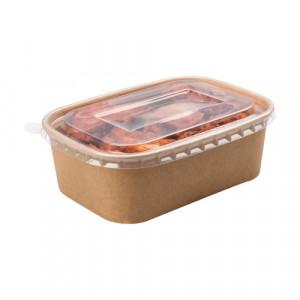 Контейнер овальный 500мл - Крафт 170*120*41мм