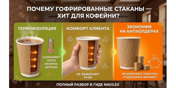 Почему гофрированные стаканы — хит продаж для кофе на вынос?